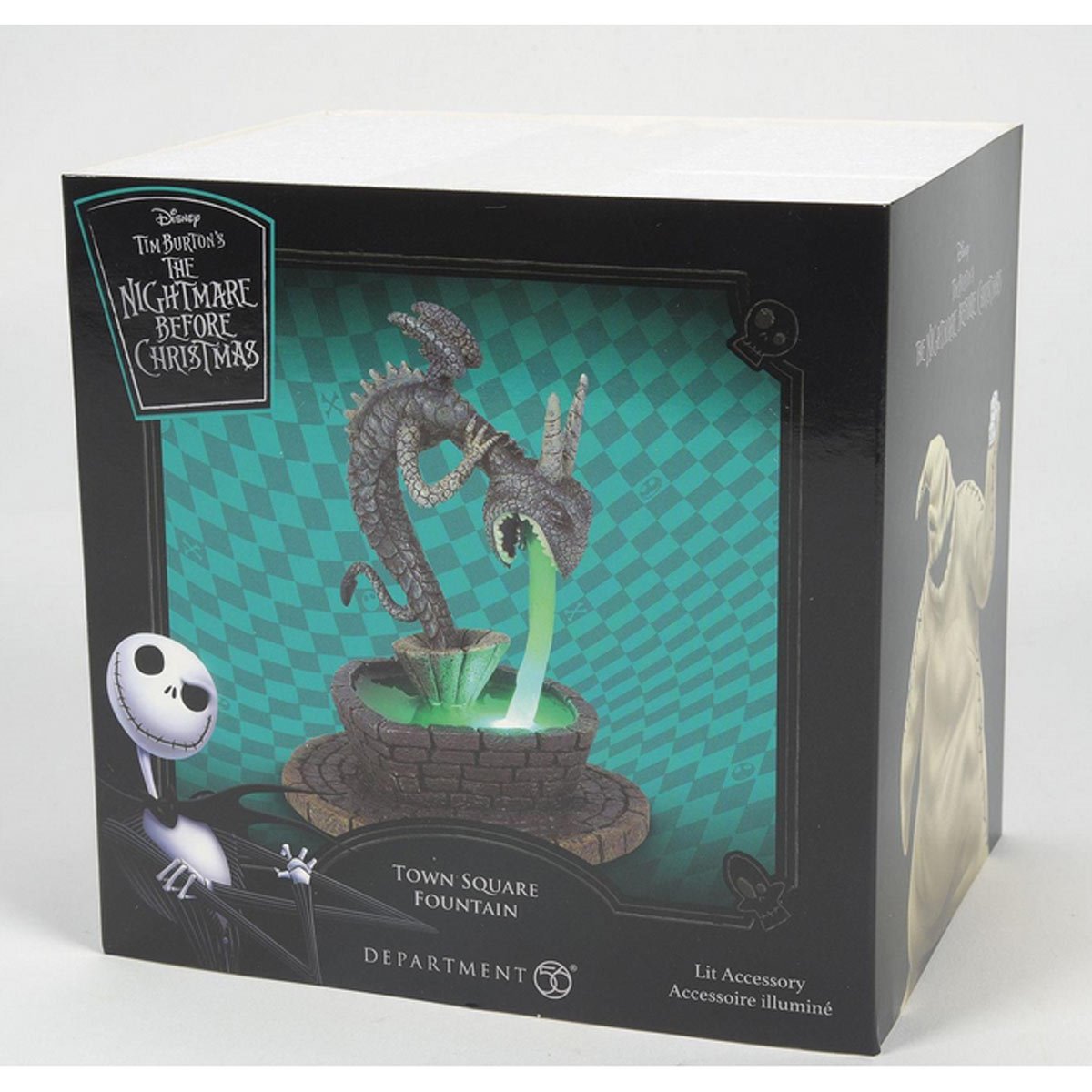 The Nightmare Before Christmas Village Town Square Fountain Statue - Image 5