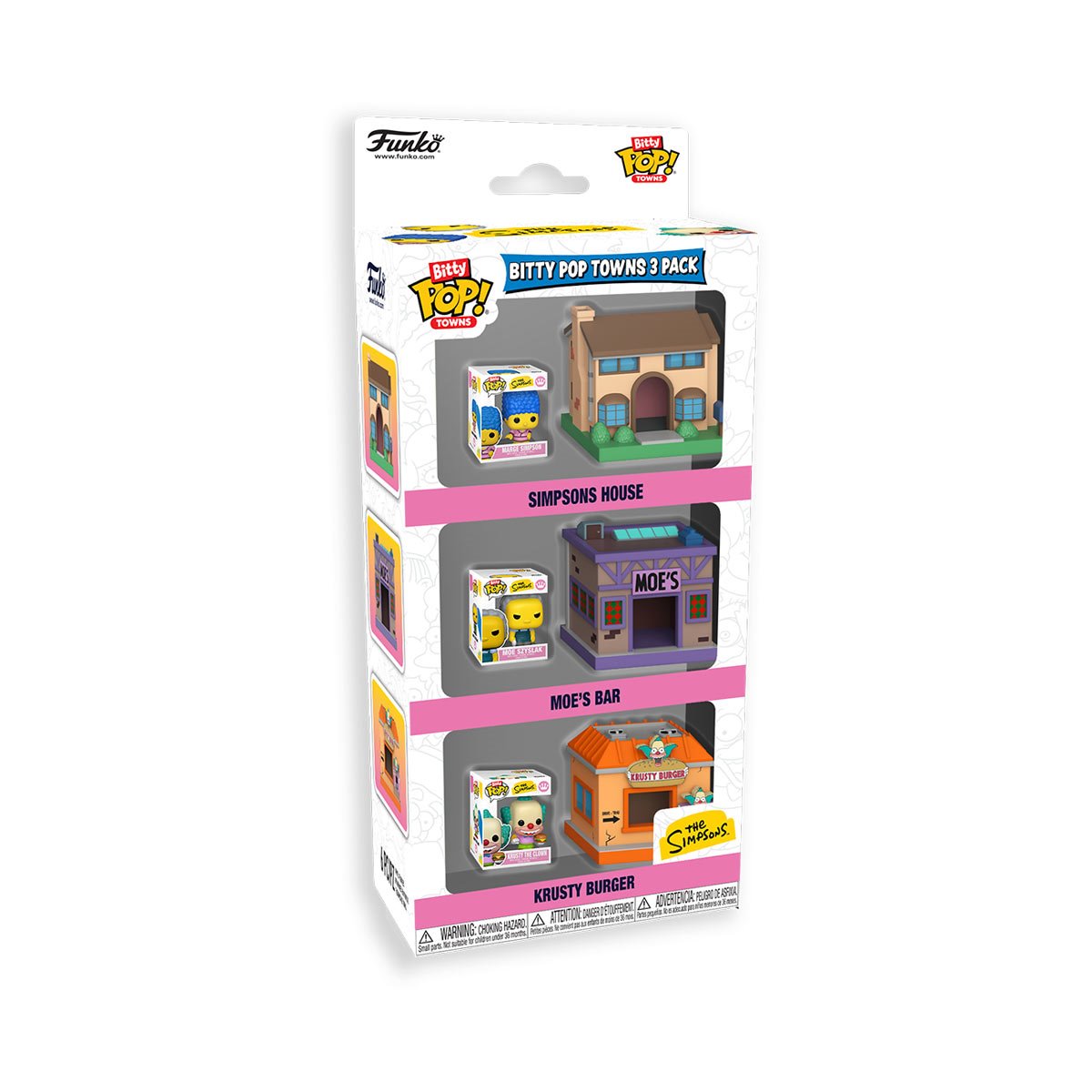 The Simpsons Springfield Funko Bitty Pop! Town 3-Pack - Specialty - Image 2
