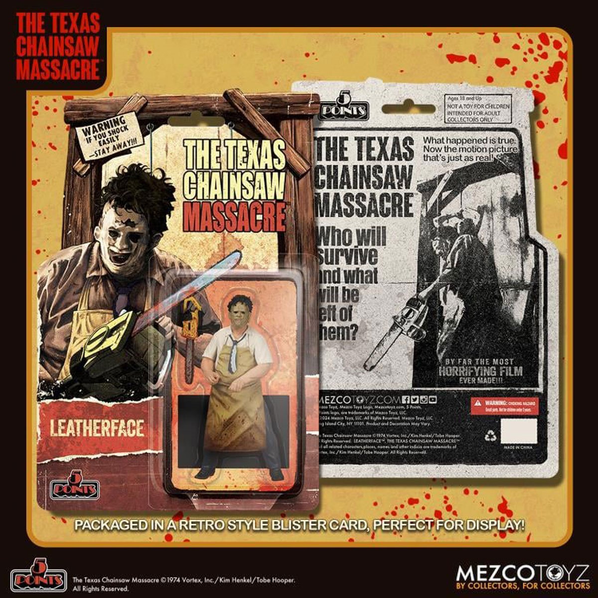 The Texas Chainsaw Massacre (1974) Leatherface 5 Points Action Figure - Image 7