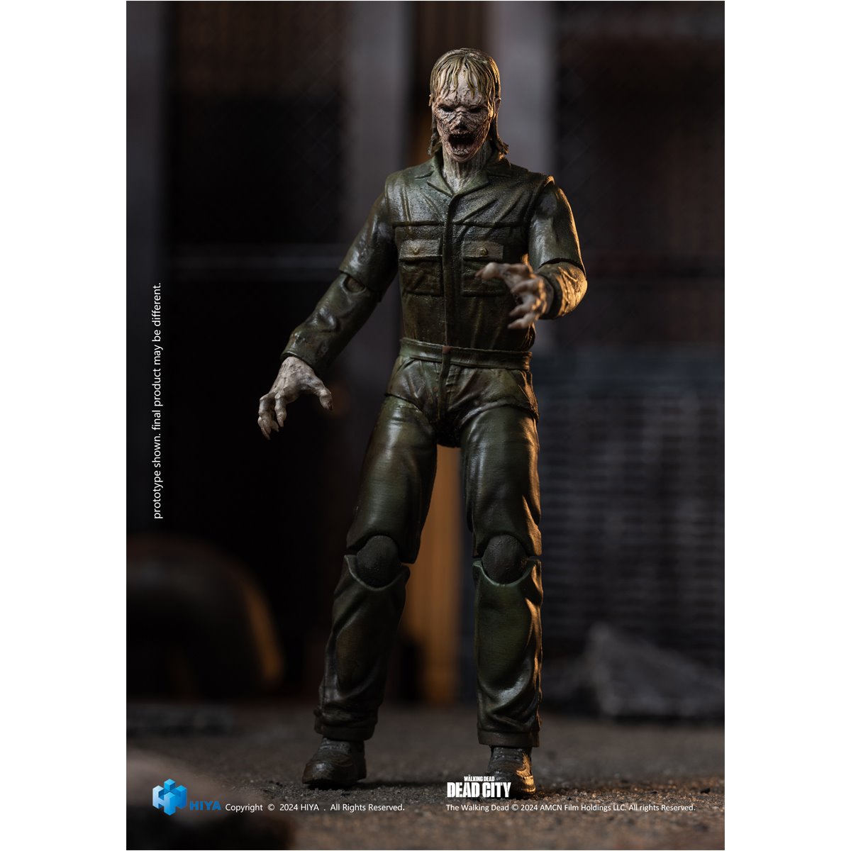 The Walking Dead: Daryl Dixon Dark Eyes Walker Exquisite Mini Series 1:18 Scale Action Figure - Image 3