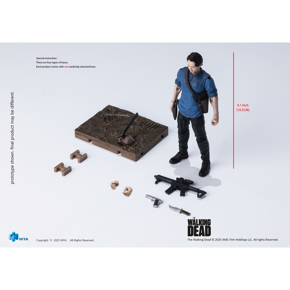 The Walking Dead Glenn Exquisite Mini Series 1:18 Scale Action Figure - Image 2