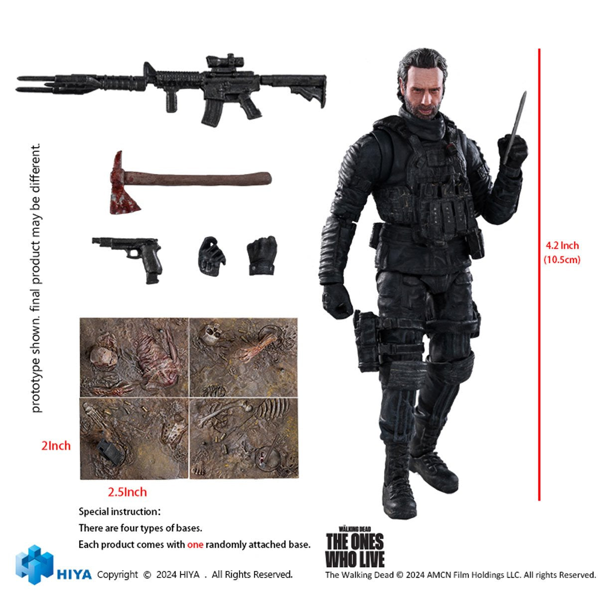 The Walking Dead: The Ones Who Live Rick Grimes Exquisite Mini 1:18 Scale Action Figure - Image 2