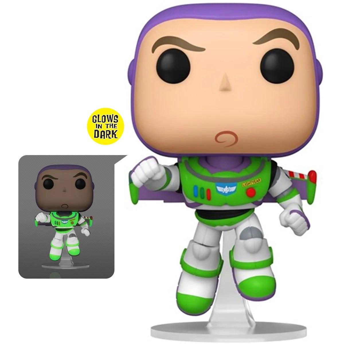 Toy Story Buzz Lightyear Glow-in-the-Dark Funko Pop! Vinyl Figure #1726 - AE Exclusive - Image 2