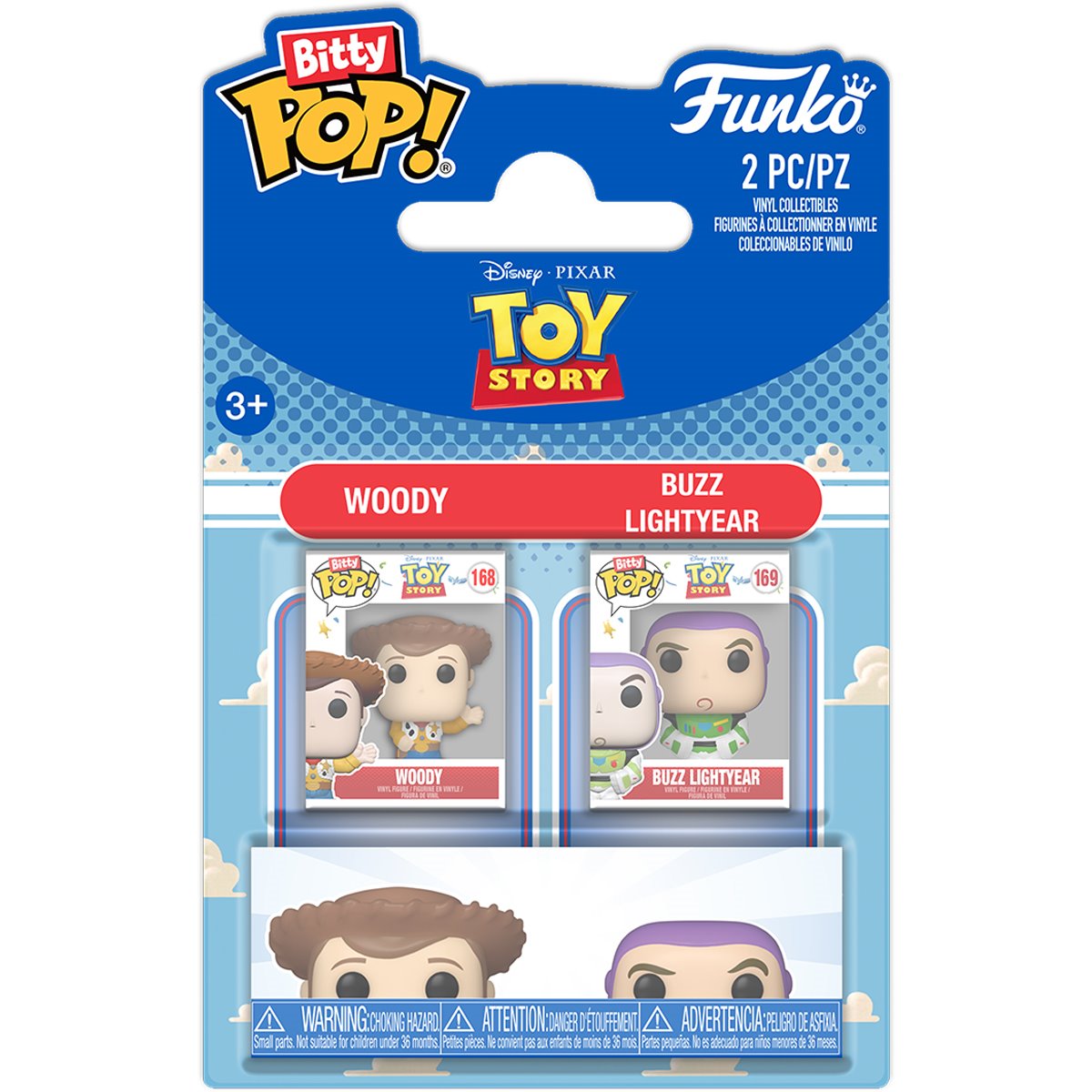 Toy Story Woody and Buzz Lightyear Funko Bitty Pop! Mini-Figure 2-Pack - Image 5