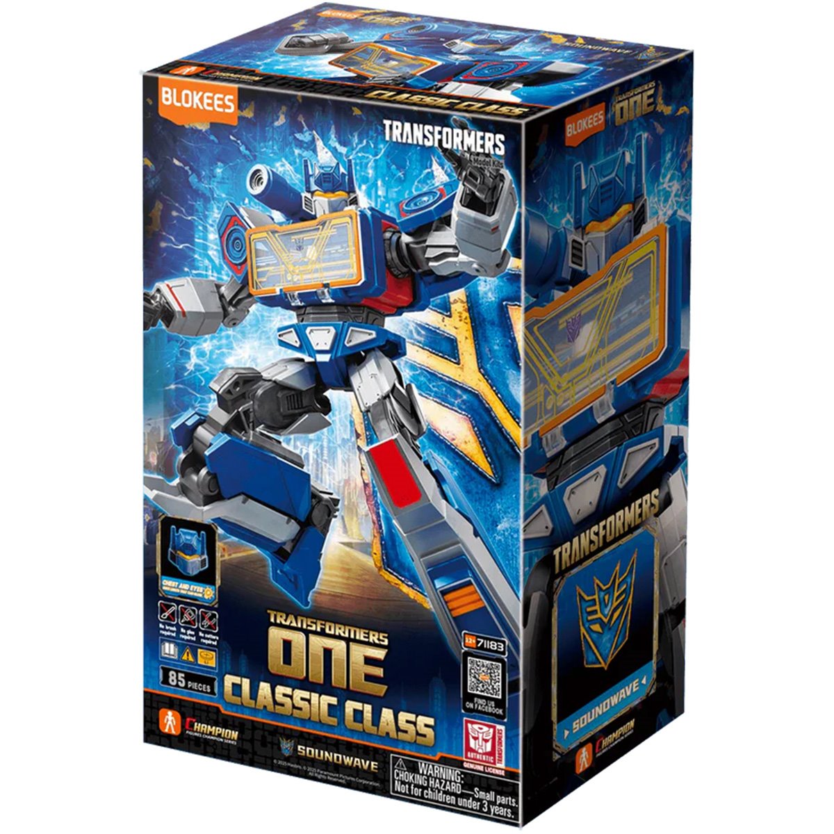 Transformers Classic Class Soundwave CC17 Blokees Model Kit - Image 4