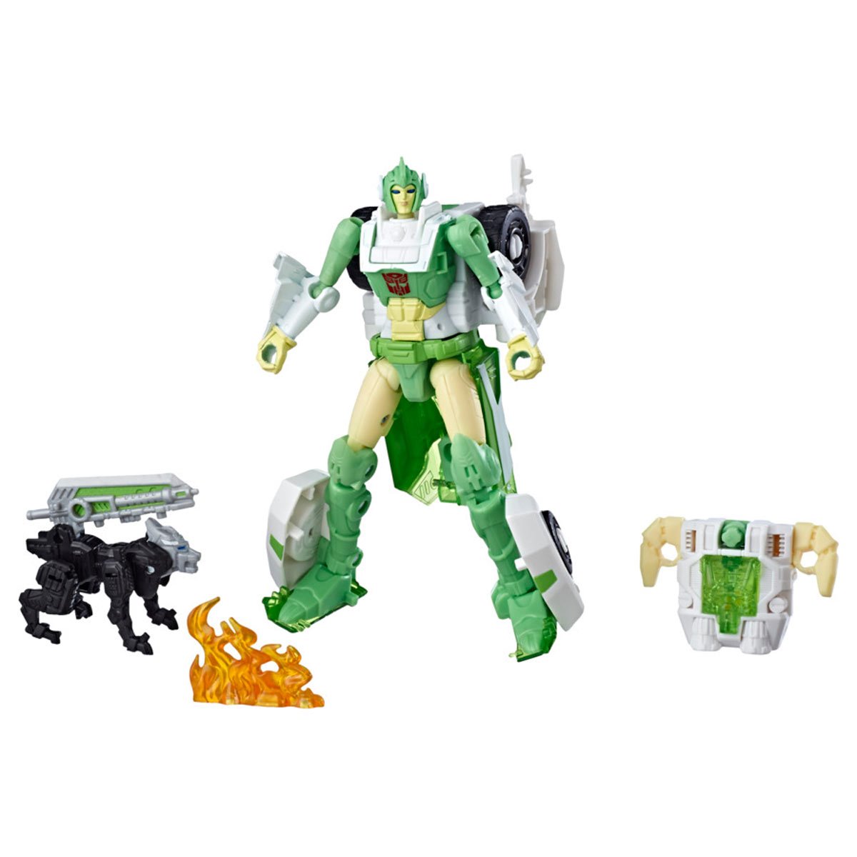 Transformers Generations War for Cybertron: Siege Deluxe Class WFC-S15 Autobot Greenlight with Dazzlestrike - Image 2