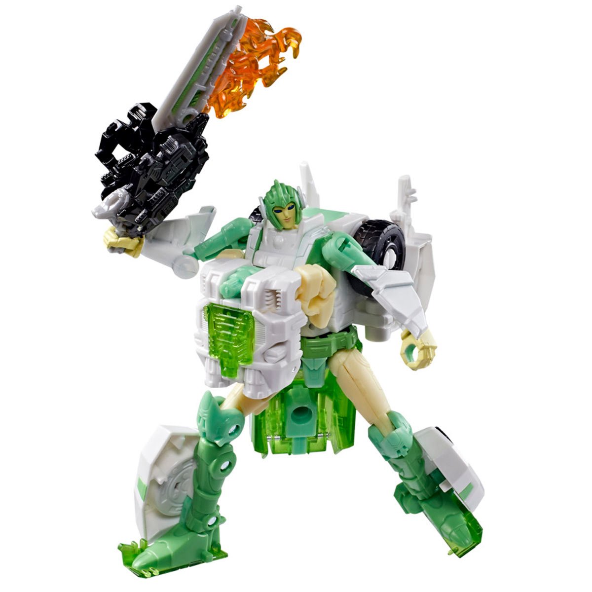 Transformers Generations War for Cybertron: Siege Deluxe Class WFC-S15 Autobot Greenlight with Dazzlestrike - Image 3