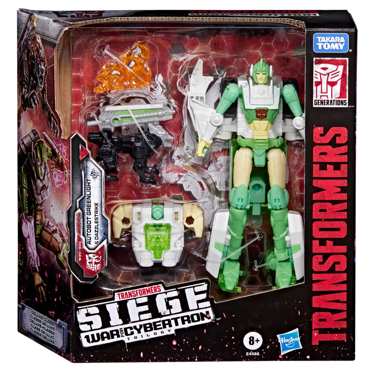 Transformers Generations War for Cybertron: Siege Deluxe Class WFC-S15 Autobot Greenlight with Dazzlestrike - Image 9