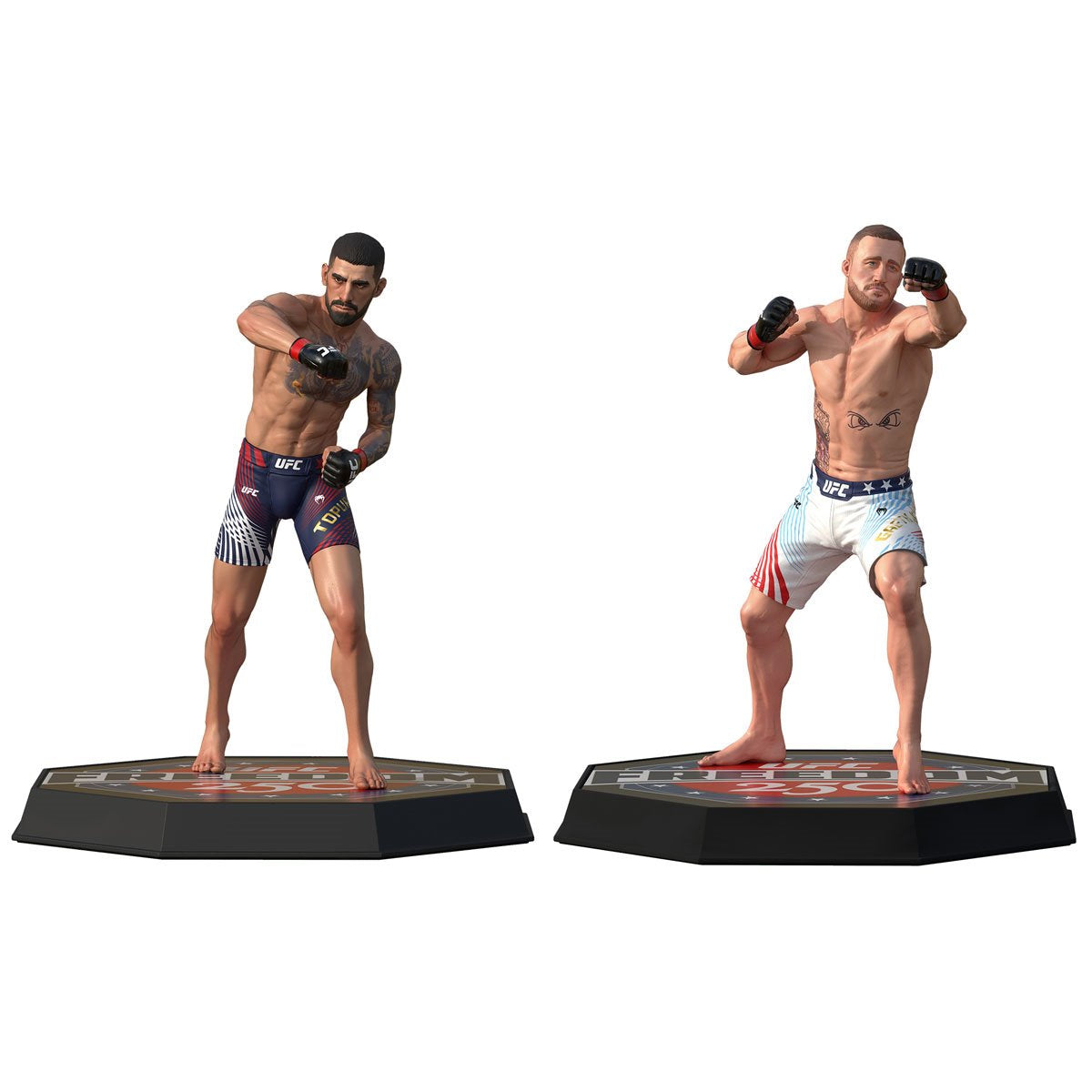 UFC SportsPicks Ilia Topuria vs Justin Gaethje Freedom 250 7-Inch Scale Posed Figure 2-Pack - Image 2