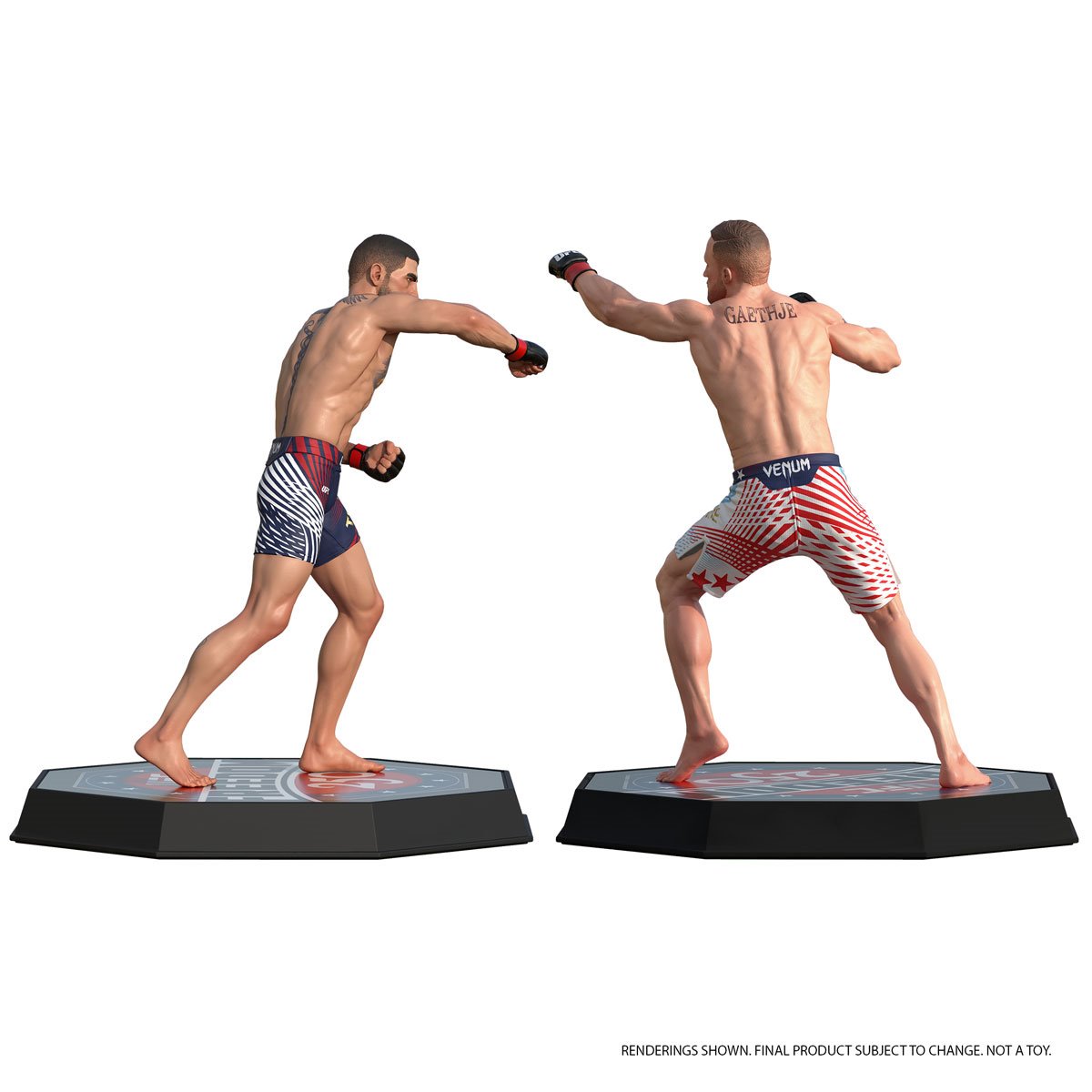 UFC SportsPicks Ilia Topuria vs Justin Gaethje Freedom 250 7-Inch Scale Posed Figure 2-Pack - Image 4