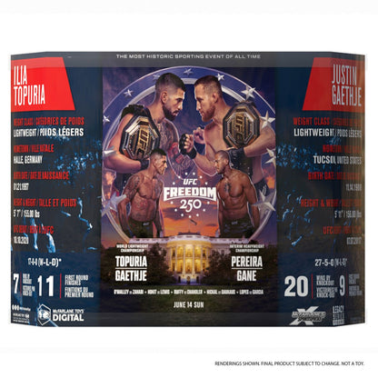 UFC SportsPicks Ilia Topuria vs Justin Gaethje Freedom 250 7-Inch Scale Posed Figure 2-Pack - Image 7