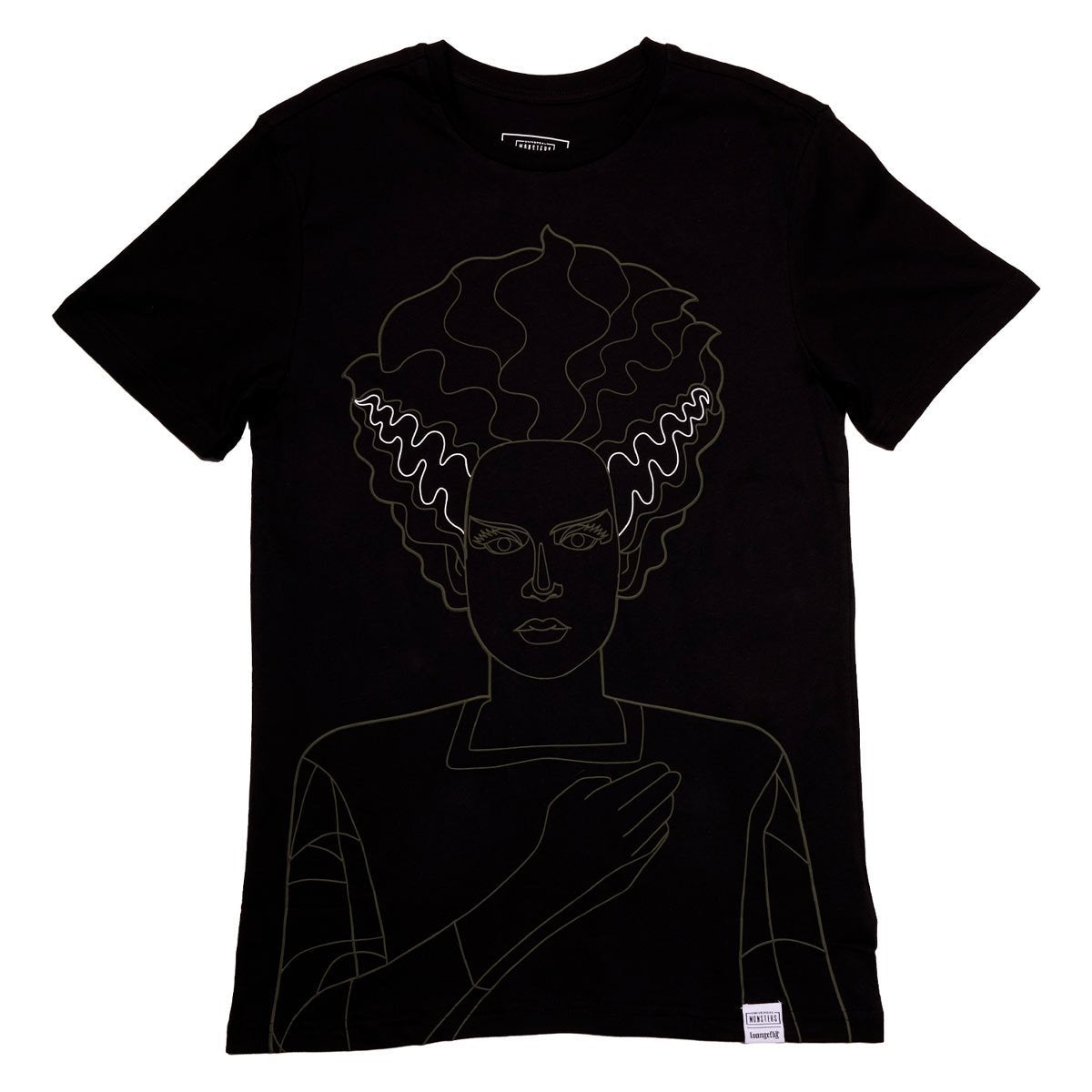 Universal Monsters Bride of Frankenstein Linear T-Shirt