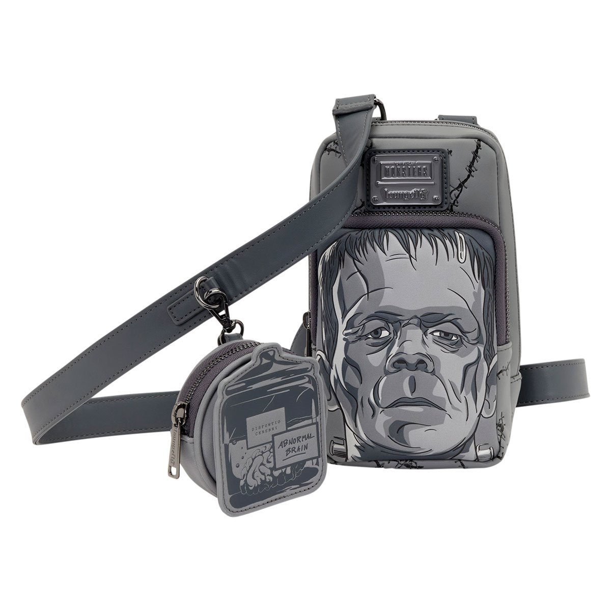 Universal Monsters Frankenstein Crossbody Bag with Coin Bag - Image 4
