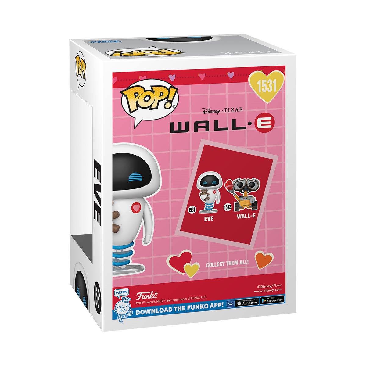 Wall-E Valentines Eve Funko Pop! Vinyl Figure #1531 - Image 3