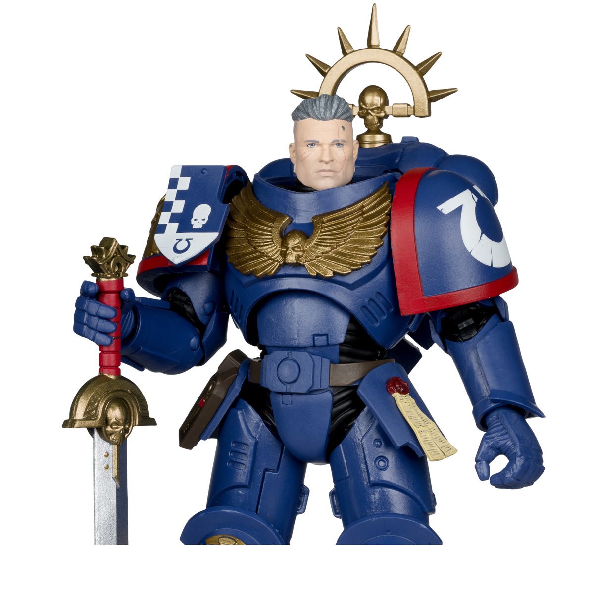 Warhammer 40,000 Wave 13 Total War 3rd Company Lieutenant Ultramarines 7-Inch Scale Action Figure - Image 3
