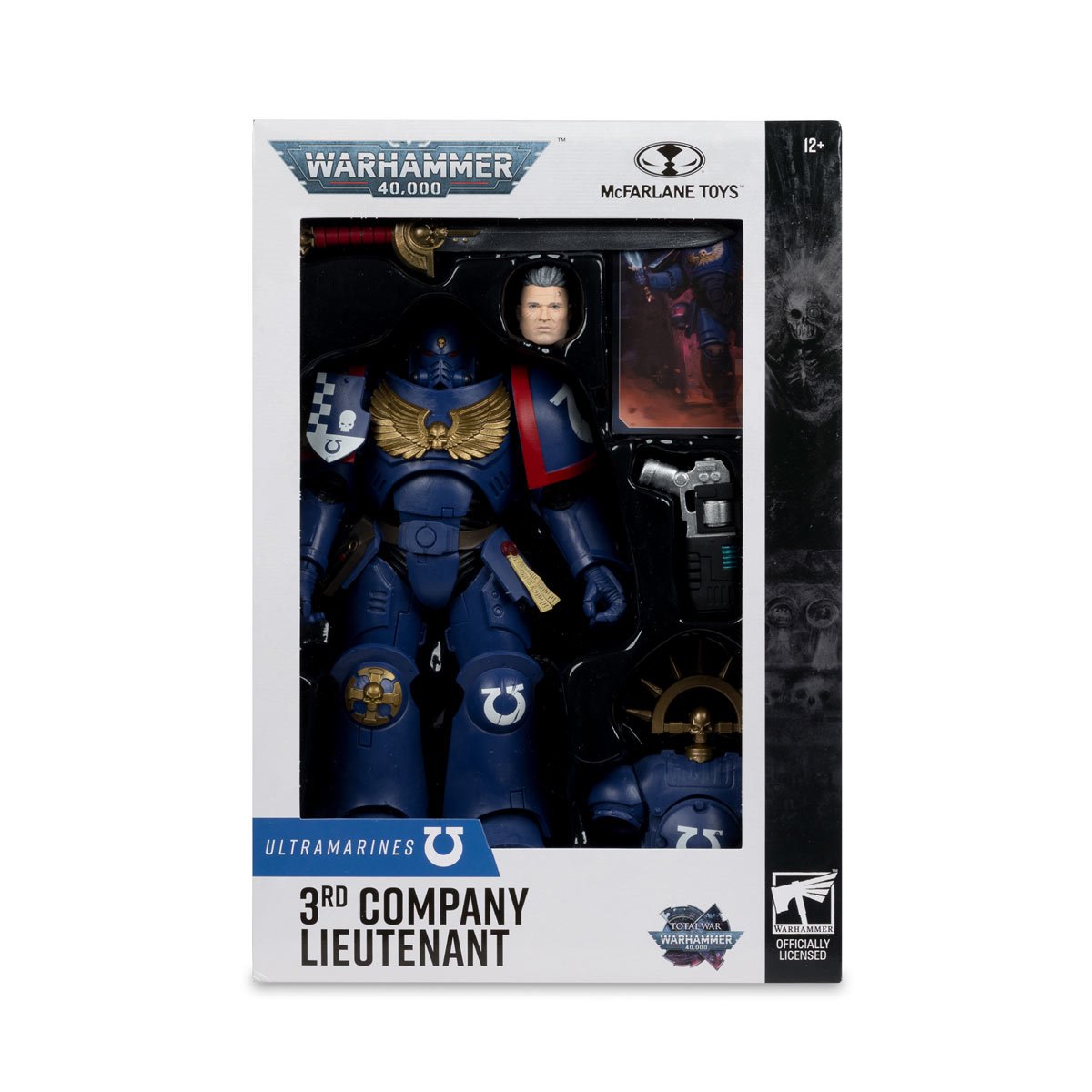 Warhammer 40,000 Wave 13 Total War 3rd Company Lieutenant Ultramarines 7-Inch Scale Action Figure - Image 7