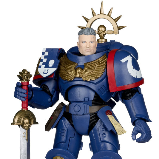 Warhammer 40,000 Wave 13 Total War 3rd Company Lieutenant Ultramarines 7-Inch Scale Action Figure