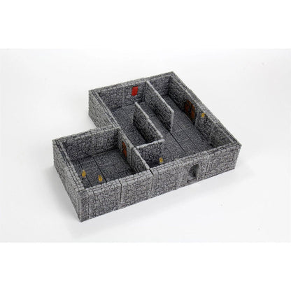 WarLock Tiles Dungeon Tiles II Full Height Stone Walls Expansion Pack - Image 3