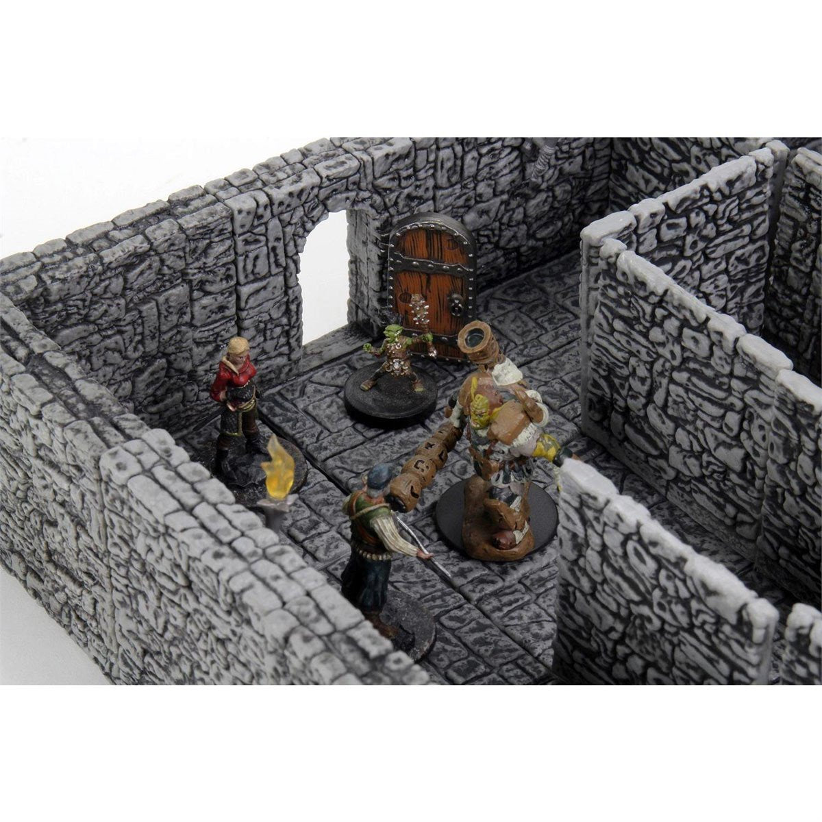 WarLock Tiles Dungeon Tiles II Full Height Stone Walls Expansion Pack - Image 5