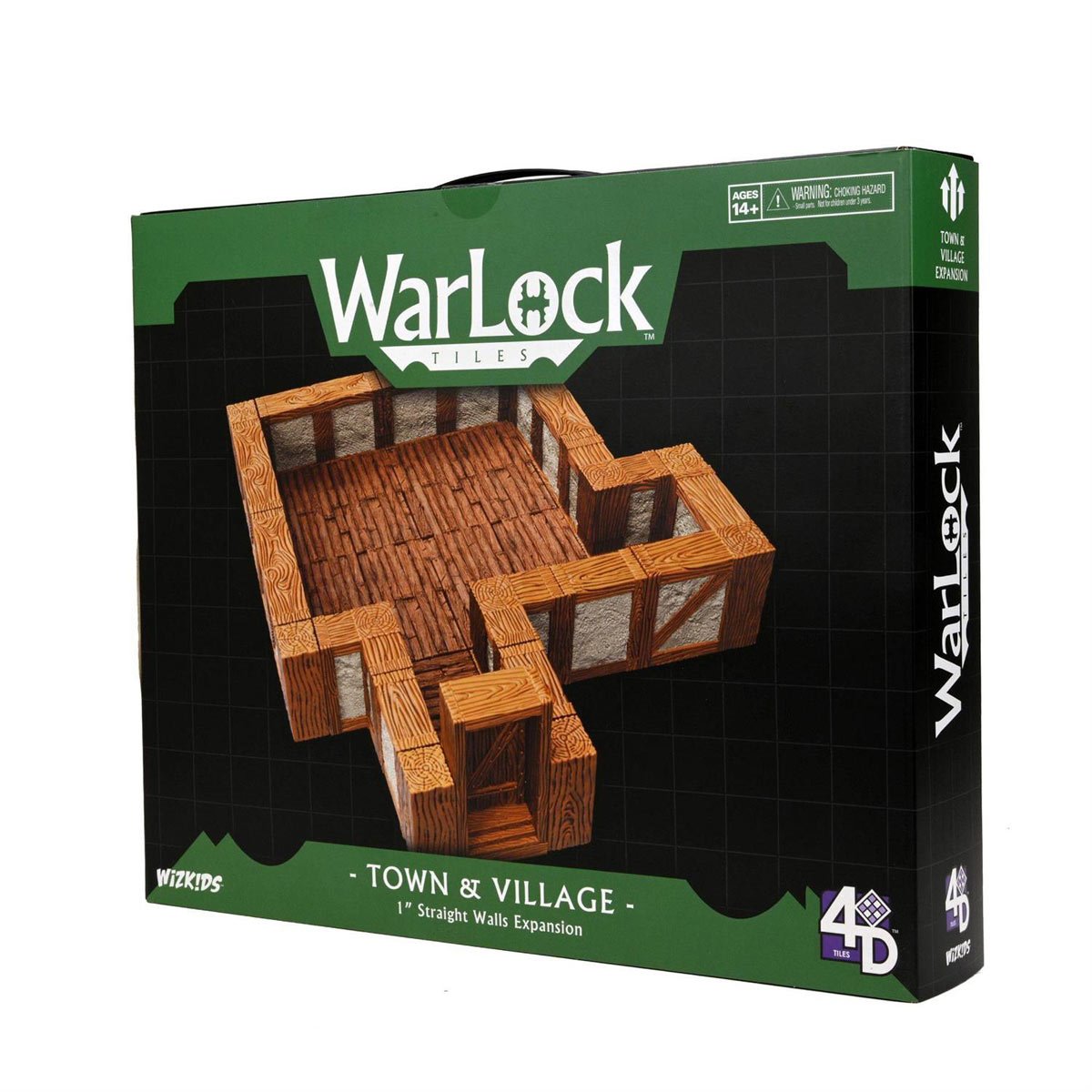 WarLock Tiles Expansion Pack 1-Inch Town and Village Straight Walls Accessory Pack - Image 2