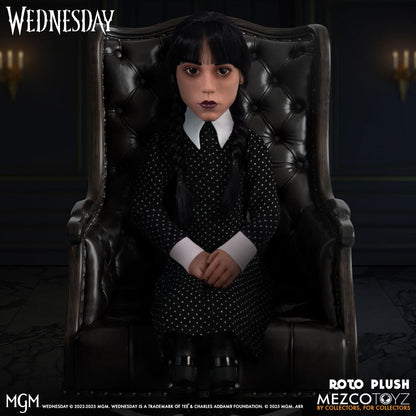 Wednesday Addams Mezco Designer Series 18-Inch Roto Plush Doll - Image 2