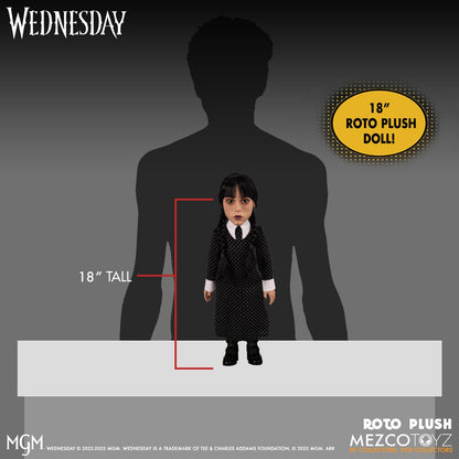 Wednesday Addams Mezco Designer Series 18-Inch Roto Plush Doll - Image 3
