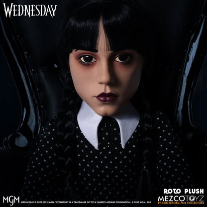 Wednesday Addams Mezco Designer Series 18-Inch Roto Plush Doll - Image 5