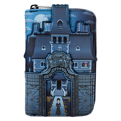Wednesday Nevermore Castle Zip-Around Wallet - Image 2