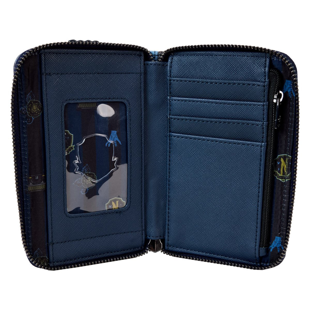 Wednesday Nevermore Castle Zip-Around Wallet - Image 5
