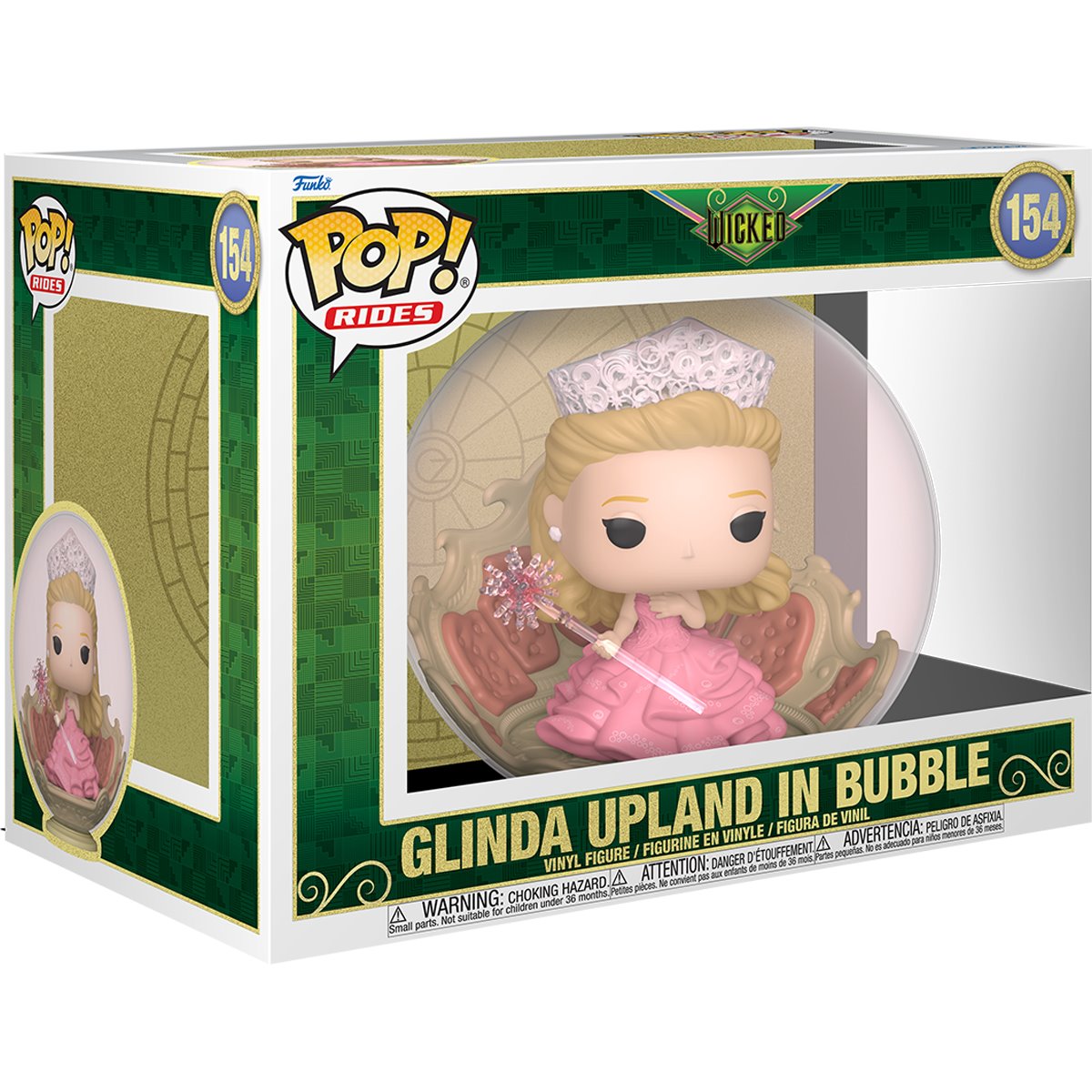 Wicked Glinda Upland in Bubble Funko Pop! Ride #154 - Image 2
