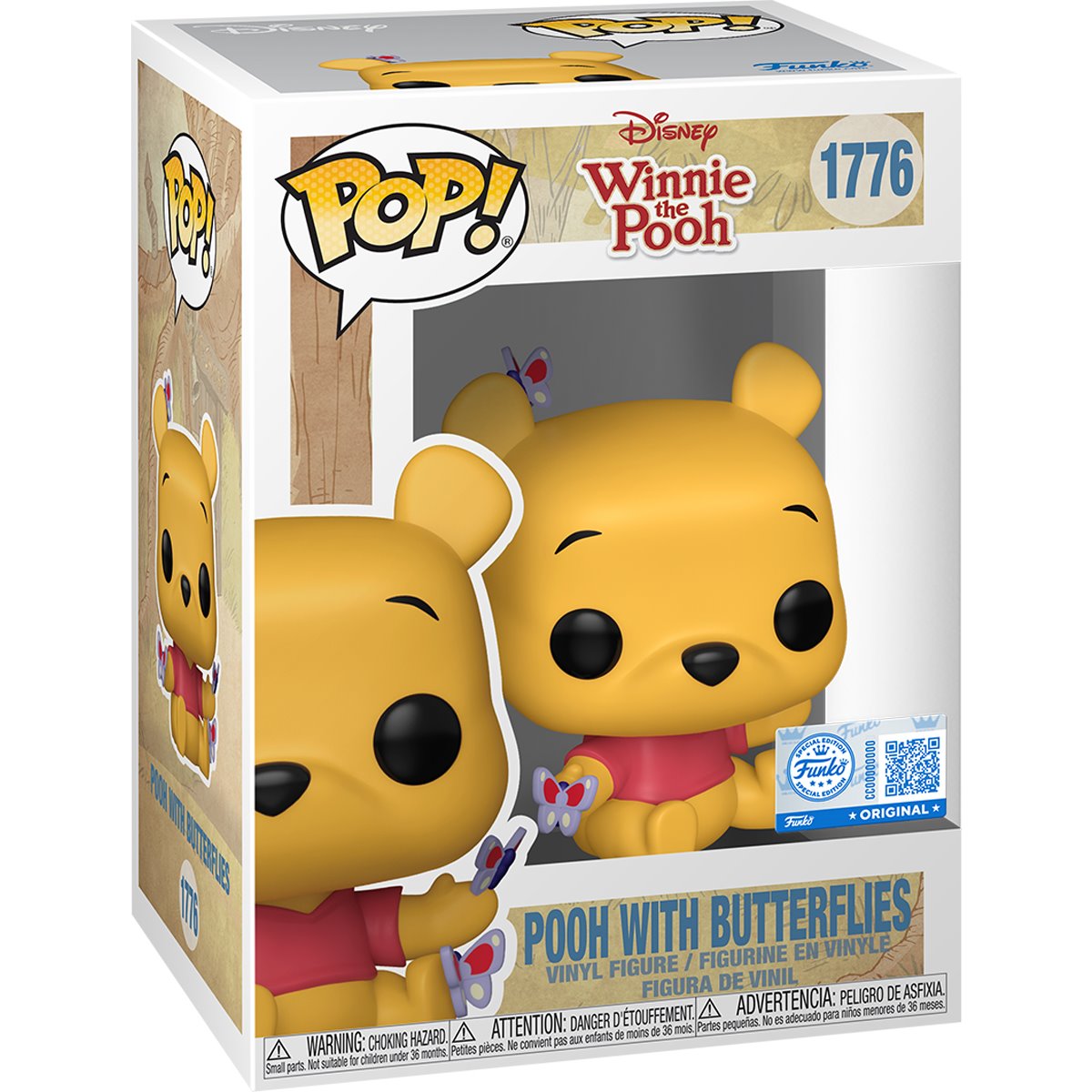 Winnie the Pooh Pooh with Butterflies Funko Pop! Vinyl Figure #1776 - Image 2