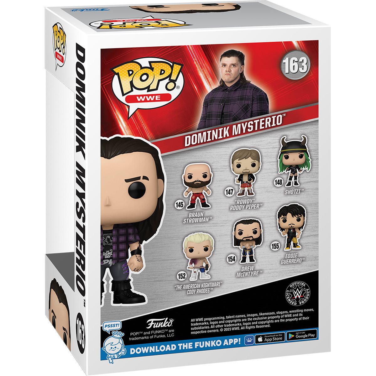 WWE 94 SummerSlam Dominik Mysterio Funko Pop! Vinyl Figure #163 - Image 3