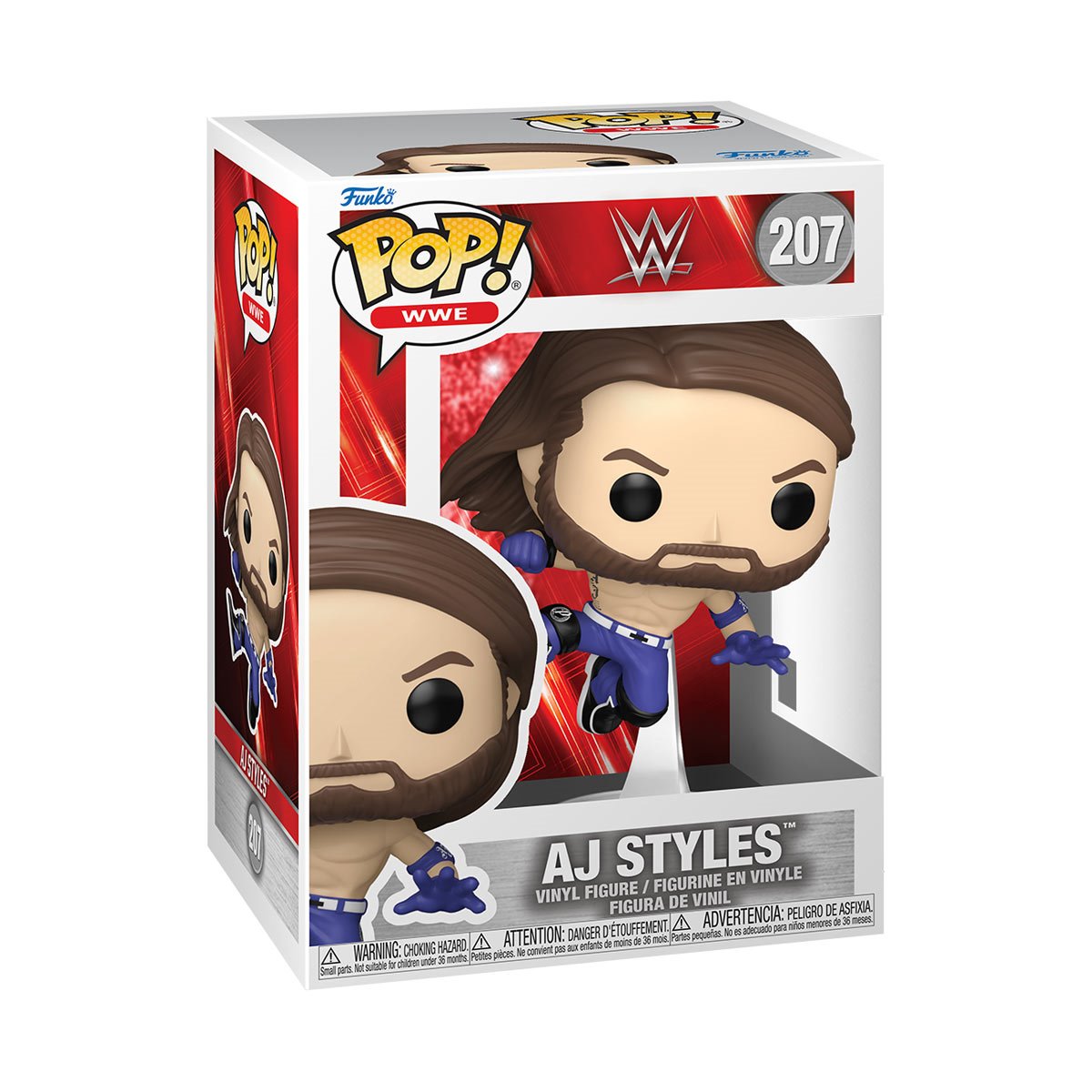 WWE AJ Styles Funko Pop! Vinyl Figure #207 - Image 2