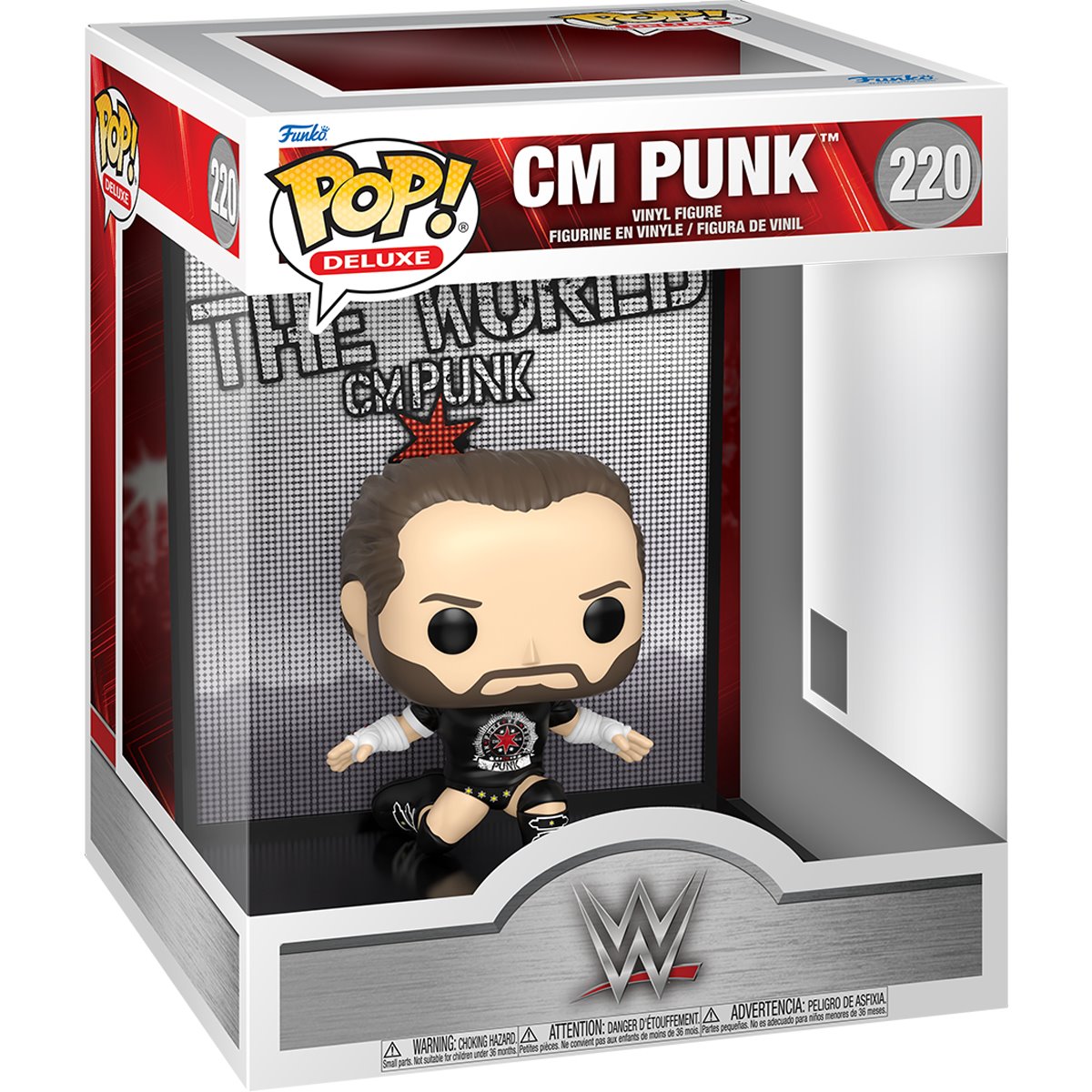 WWE CM Punk Deluxe Funko Pop! Vinyl Figure #220 - Image 2