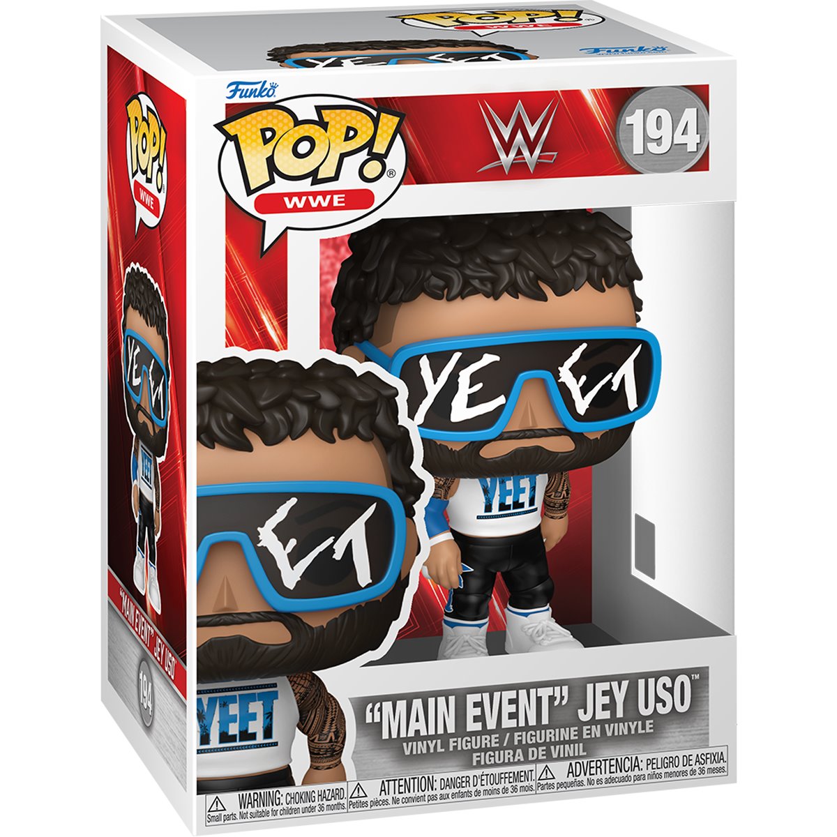 WWE "Main Event" Jey Uso Funko Pop! Vinyl Figure #194 - Image 2