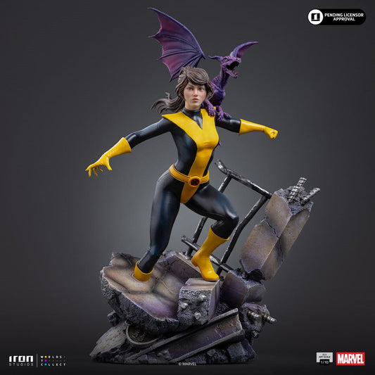 X-Men Comics Kitty Pride & Lockheed Battle Diorama Series Art 1:10 Scale Statue - Image 2